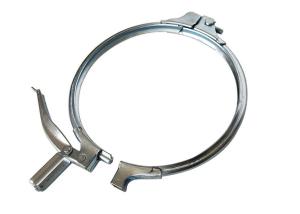 China 150mm Airtight Sealing Washer Galvanised Pipe Clamps factory