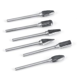 China 10PCS 1/4&quot; 6mm Rotary File Burring Tools Tungsten Carbide Burr Set Professional Grade factory