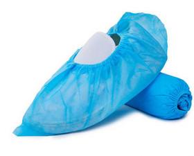 China Clean Room Non Slip Shoe Covers Disposable Boot Covers Unisex Ankle 16” 18” factory