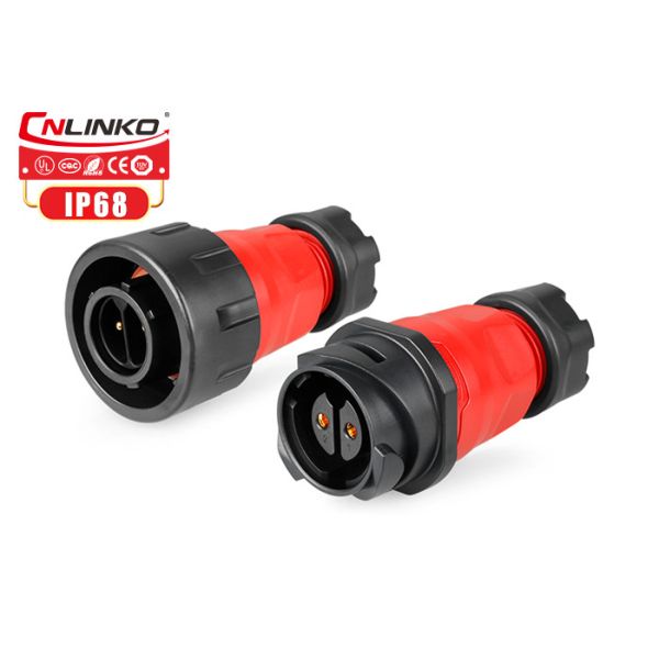 China PBT 2 Pin Waterproof Bayonet Circular Connector Latching Lock factory