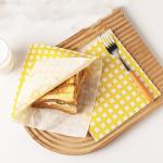 Fast Food Hamburger Greaseproof Wrapping Paper Recycled Pulp Material