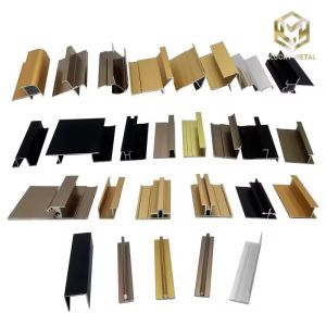 China Customized Length Skirting Baseboard Bamboo Wall Strip Floor Perimeter Trim Aluminium Profile Trim on sale