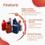 Smooth Surface Engine Oil Canister 500Ml HDPE Empty Oil Containers