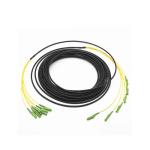 PE Pre Terminated Outdoor Fiber Optic Cable Cord 12 Core Breakout SC UPC