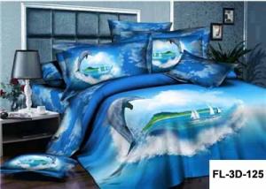 China 3D Printed Floral Sheet Set 100% Cotton Bedding factory