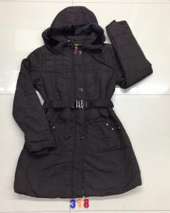 China 318 ladies padding long jackets stock (coats,blouzes,tops) factory