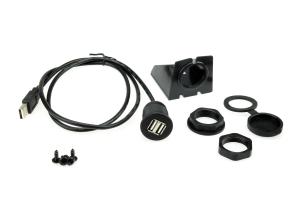 China Dashboard Custom Cable Harness Flush Mount Double USB Universal Ctuniusb factory