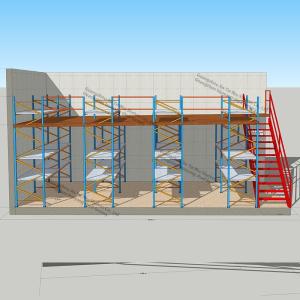 China CE Light Mezzanine Racking System Cold Rolled Steel Racking Mezzanine Floor factory