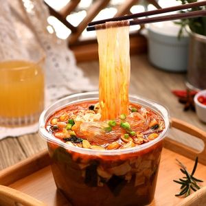 Instant Vermicelli Wide vermicelli Sour and Spicy soup instant noodles from
