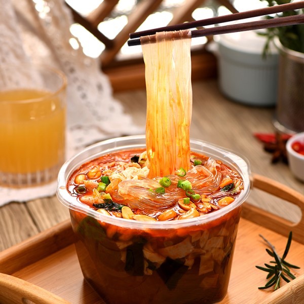 Instant Vermicelli Wide vermicelli Sour and Spicy soup instant noodles from