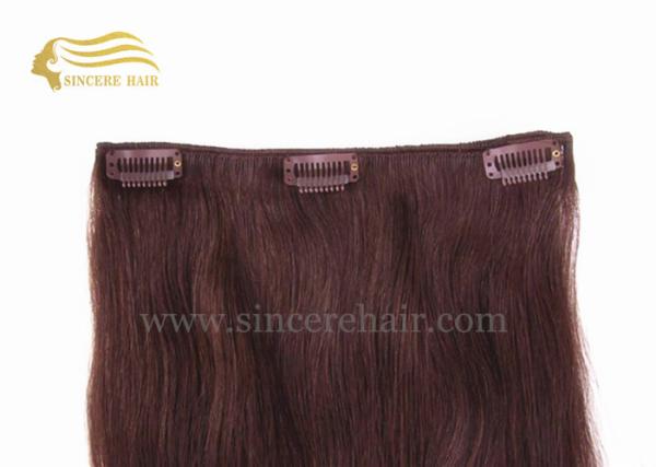 18 Inch Remy Human Hair Extensions, 45 CM Dark Brown Clip In Remy Human Hair