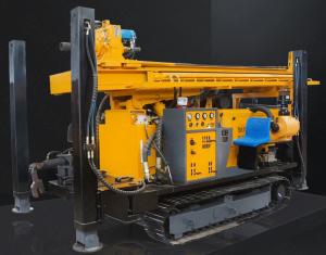China Pneumatic 260m Mobile Borehole Drilling Machine Small factory