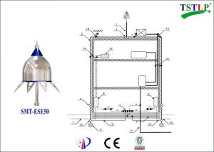 China Stainless Steel Lightning Rod System , Exterior Direct Home Lightning Protection System factory