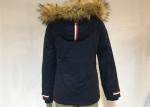 Winter Parka Thick Warm Hooded Ladies Jacket Coat Navy Cotton Jacket
