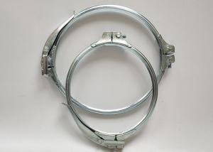 China Duct Heavy Duty Pipe Clamps Galvanised Steel Quick Lock Ring With Sealant factory