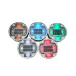 High Visible LED Cat Eye Solar Aluminium Round Road Stud in Red Blue Yellow