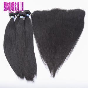 China Long Lasting Brazilian Human Hair Bundles 13*4 Lace Frontal Pre Plucked Wigs Human Hair factory