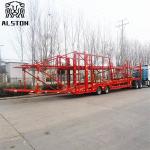 13.75m Car Transport Cage Trailer, 2-Axle Frame Type 6 Position Car Carrier