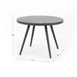 Specific AJUNION Wicker Rattan Outdoor Dining Set Aluminum Frame Round Table 4