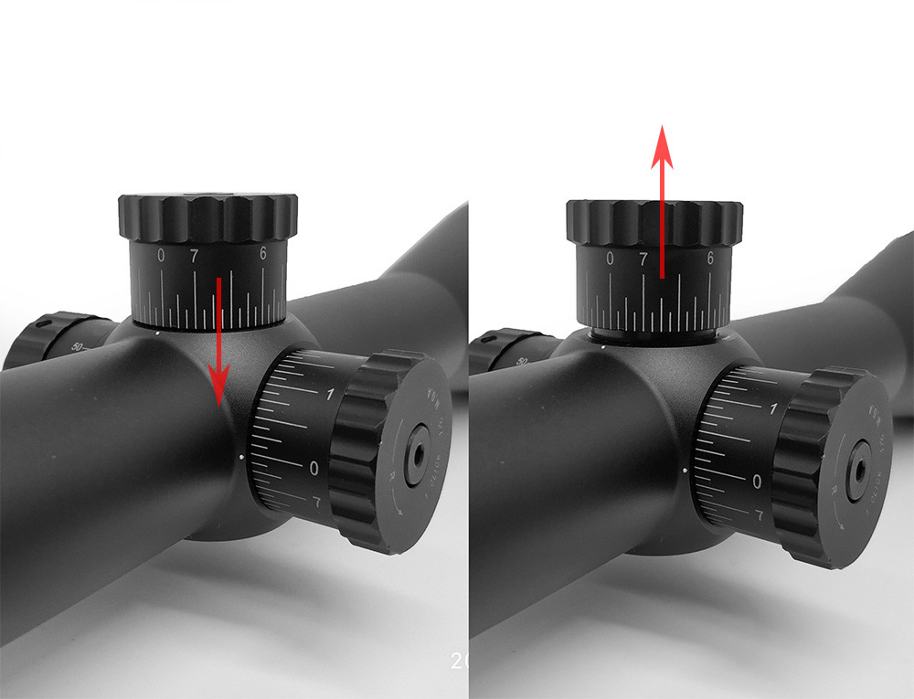 First Focal Plane 4-50x75 FFP Riflescope Long Range Scopes with Mount and Sunshade
