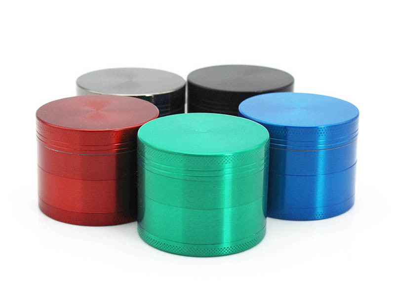 50 Mm Flat Metal Wed Dry Herb Grinder With Storage Collection Functions