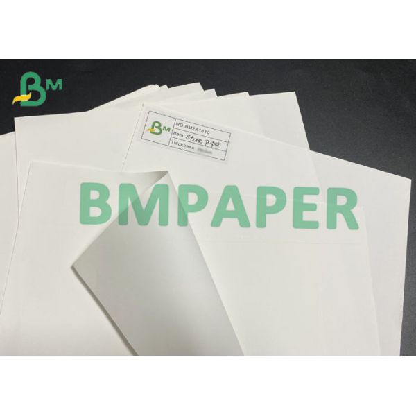 160um Stone Paper 160um 192gsm Thin Stone Paper For Notebook Ecofriendly Tear Resistant Wrapping Paper