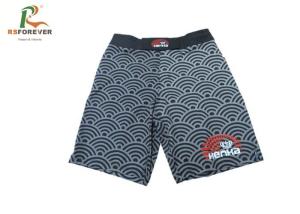 China Colorful Sublimated Printed Board Shorts Custom Microfiber Fabric Wave Stripe factory