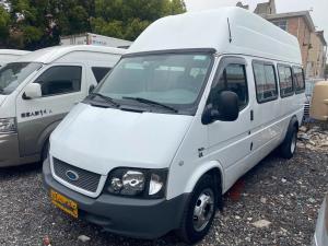 China Used Mini Bus EURO IV 17 Seats High Roof Front Engine 6 Meters Sliding Window Second Hand Ford Tansit JX6600 factory