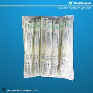 China Individually sealed Sterile Nylon Flocked Swab with plastic breakable shaft factory
