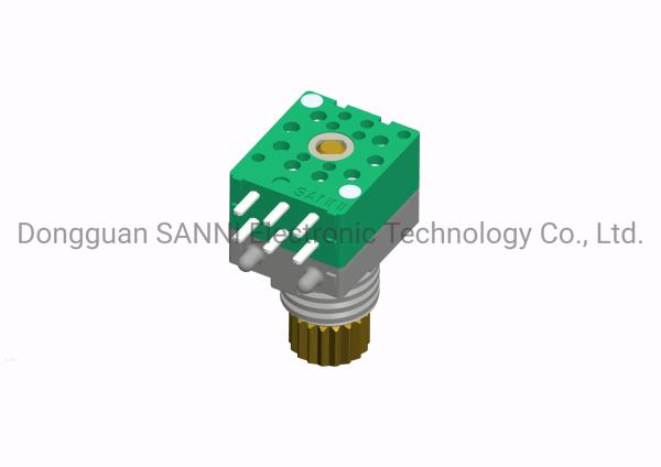 China Shaft Sealed 16 Bit Rotary Encoder Dual Unit For Walkie Talkie Interphone factory