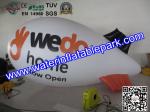 Helium Blimp Inflatable Advertising 0.18mm PVC OEM with 5 Years Warranty