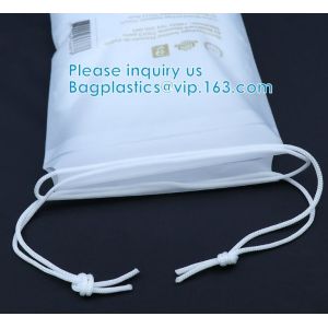 Biodegradable Patient Belonging Bag With Rigid Handle OEM Available, Drawstring