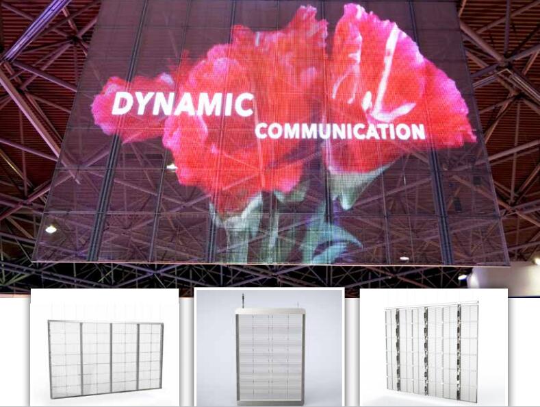 Store / Jewelry Exhibition Hall P10 LED Screen for Transparent Video Advertising