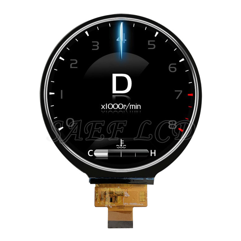 High Brightness 1000 Nits 4-Inch Round TFT LCD Display (720x720 Dots) with MIPI 4-Lane Interface