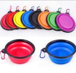 Portable 80g Pet Feeder Bowl 13cm Collapsible Water Bowl