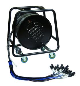 China Exact Cables TPE 20/24/32CH XLR Snake Cable Audio with Stage Box RSS16X8-30/M16-10 IP54 factory
