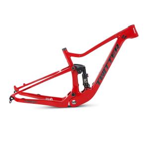 China 15&quot;17&quot; 19&quot; Carbon Fiber Full Suspension MTB Frame With DNM Rear Shox factory