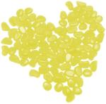 Yellow Decorative Fish Tank Luminous Garden Pebbles Quartz Surface
