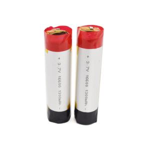 China Round Electronic Cigarette 350mAh 16600 10C 3.7v Lithium Battery Cells factory