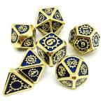 Colorful Gear Solid Metal Dice Set Board Game Kuusu DND RPG