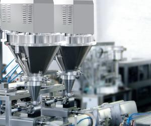 China Multi Function Liquid Vacuum Packing Machine , Sachet Premade Pouch Filling Machine factory
