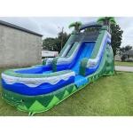 Commercial Inflatable Water Slide Red Pvc Water Slide With Air Blower For Kids
