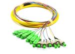 12F Pigtails FC APC Patch Cord , Waterproof Single Mode Fiber Patch Cable