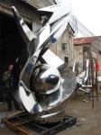 Design city mall plaza park campus large stainless steel art modern abstract