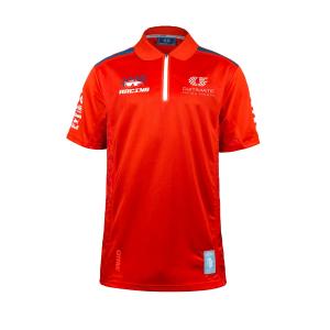China Custom Logo Sportswear Wicking Breathable Cotton Polyester Mesh Polo Shirts for Adults factory