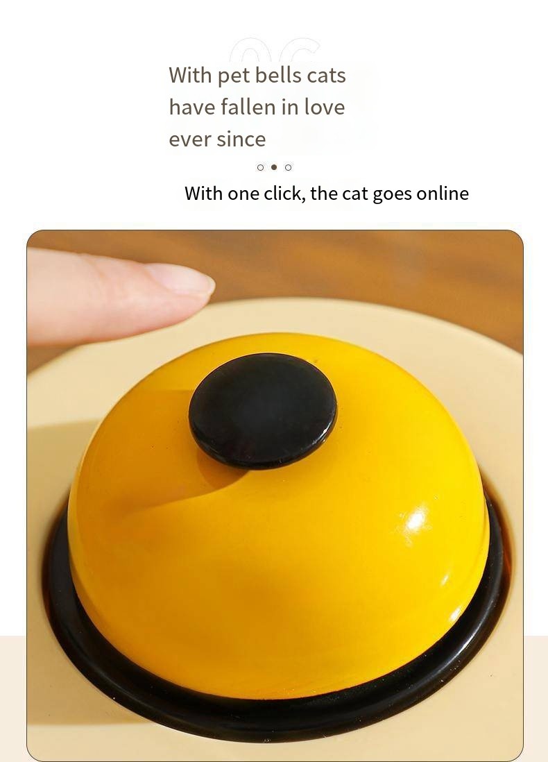 Automatic Cat Feeding Water Feeder 3-in-1 Drinking Fountain Cat and Dog Stainless Steel Bowl with Bell
