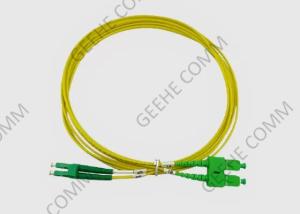 China 50/125 Duplex LC APC To SC APC Fiber Optic Jumper Cable Single Mode factory