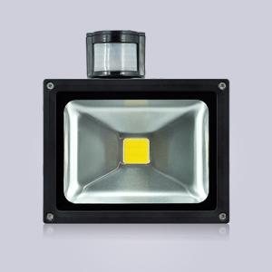China High Quality 10W 20W 30W 50W 70W PIR Sensor LED Floodlight Aluminum alloy+Tempered Glass factory