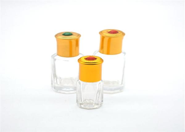 3ml 6ml 12ml Glass Roller Bottles For Octagon Attar Glass Perfume / Essential