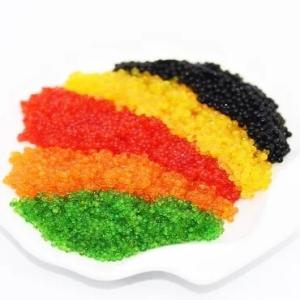 China 500g Seasoned Capelin Roe Masago Orange For Japanese Cuisines factory